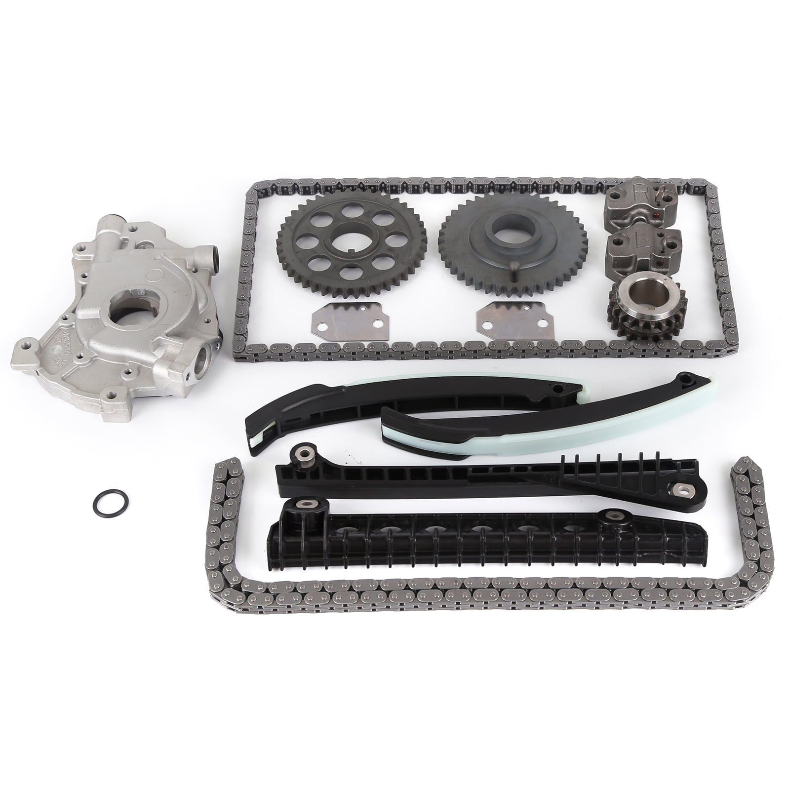 MOCA AUTOPARTS Timing Chain Kit with Oil Pump Fit for 02-04 Ford E150 E350  F150 Expedition Excursion 5.4L