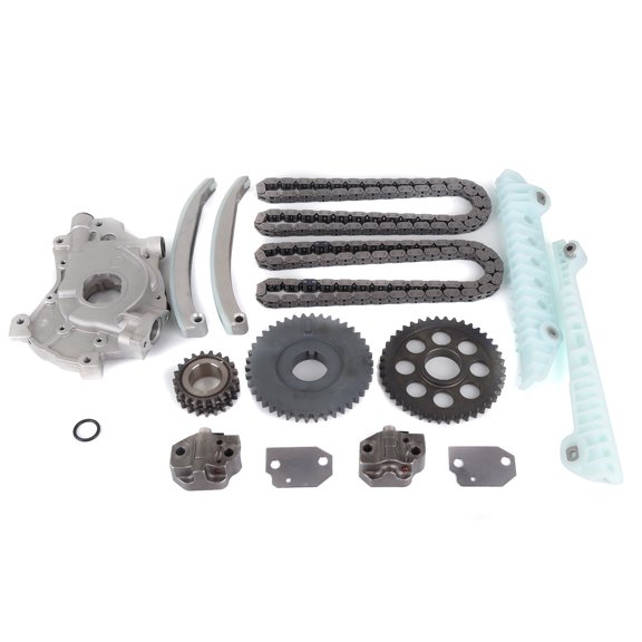 MOCA AUTOPARTS Timing Chain Kit with Oil Pump Fit for 1997-2000 Ford E150 F150 Expedition 4.6L SOHC WINDSOR
