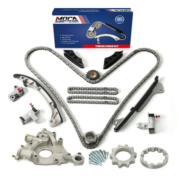MOCA AUTOPARTS Timing Chain Kit with Oil Pump for 2007-2015 Lexus ES350 V6 3.5L & 2010-2015 Lexus RX450h V6 3.5L & 2009-2015 Toyota Venza V6 3.5L