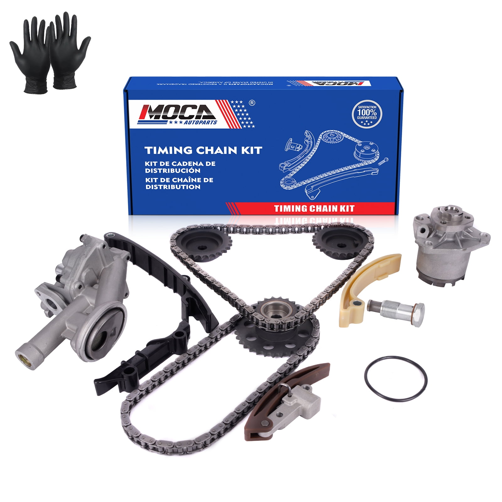 MOCA AUTOPARTS Timing Chain Kit with Oil Water Pump Fit for 1998-2002 ...