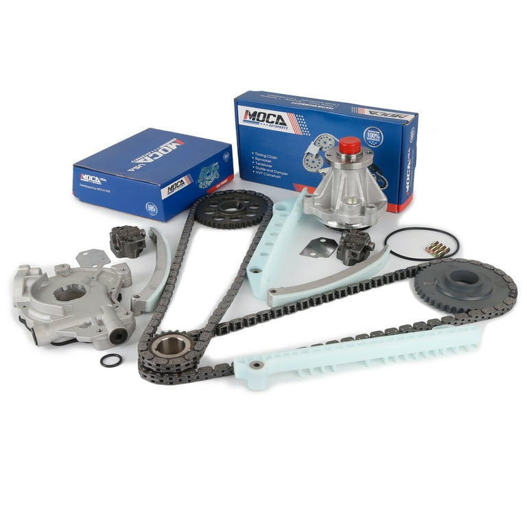 MOCA AUTOPARTS Timing Chain Kit with Oil Water Pump Fit for 2002