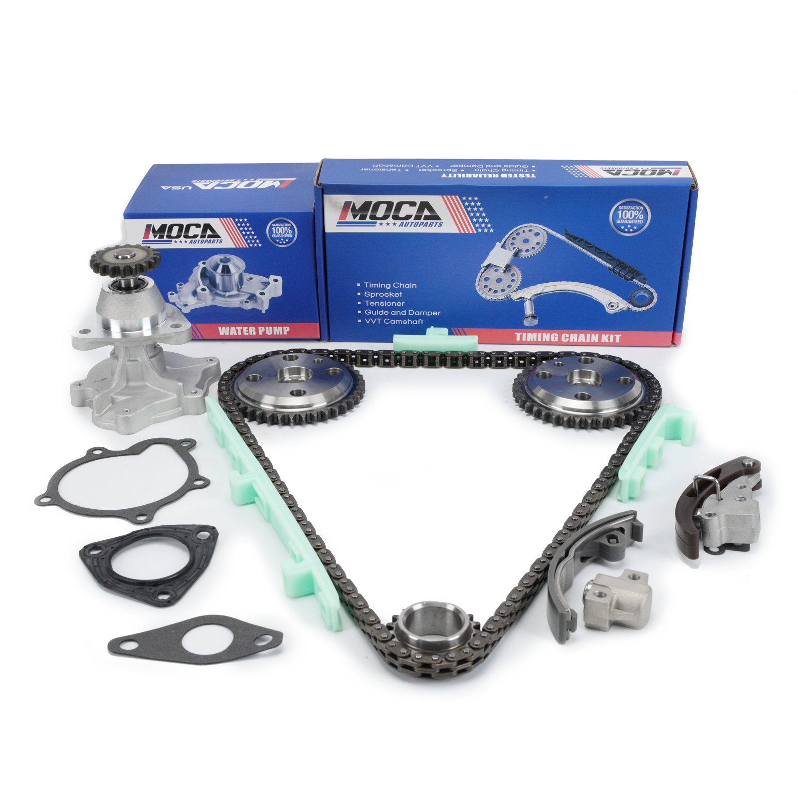 Timing Chain Water Oil Pump Kit Fit For Toyota RAV4 For Camry Corolla 2.4L 01-10