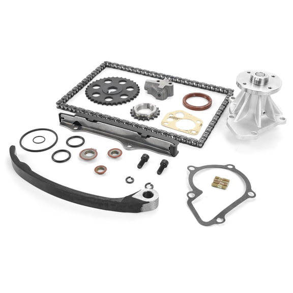 MOCA AUTOPARTS Timing Chain Kit with Water Pump Fit for 1990-1994 Nissan D21 2.4L & 1989-1990 Nissan 240SX 2.4L & 1995-1997 Nissan Pickup 2.4L