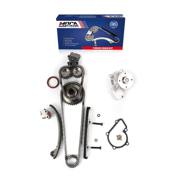 MOCA AUTOPARTS Timing Chain Kit with Water Pump Fit for 1991-1998 Nissan 240SX 2.4L Engine KA24DE