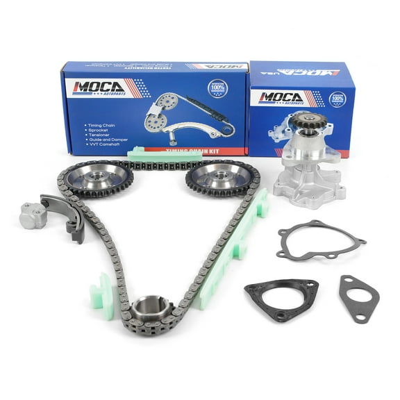 MOCA AUTOPARTS Timing Chain Kit with Water Pump Fit for 1997-2002 Chevrolet Cavalier & Pontiac Sunfire 2.4L