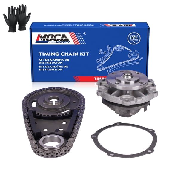 MOCA AUTOPARTS Timing Chain Kit with Water Pump Fit for 2005-2006 Chevrolet Equinox V6 3.4L