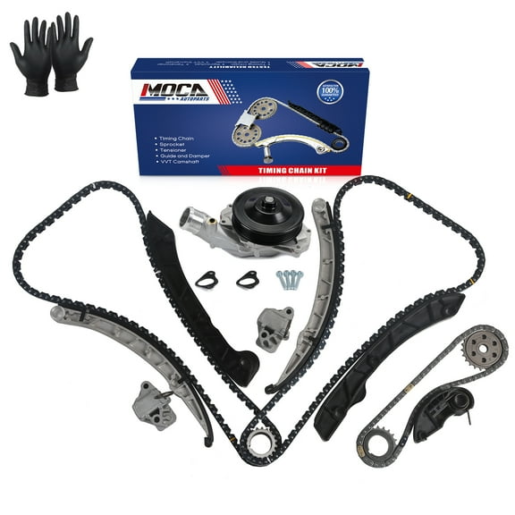 MOCA AUTOPARTS Timing Chain Kit with Water Pump Fit for 2014-2015 Land Rover LR4 3.0L & 2014-2015 Land Rover Range Rover Sport 3.0L 5.0L