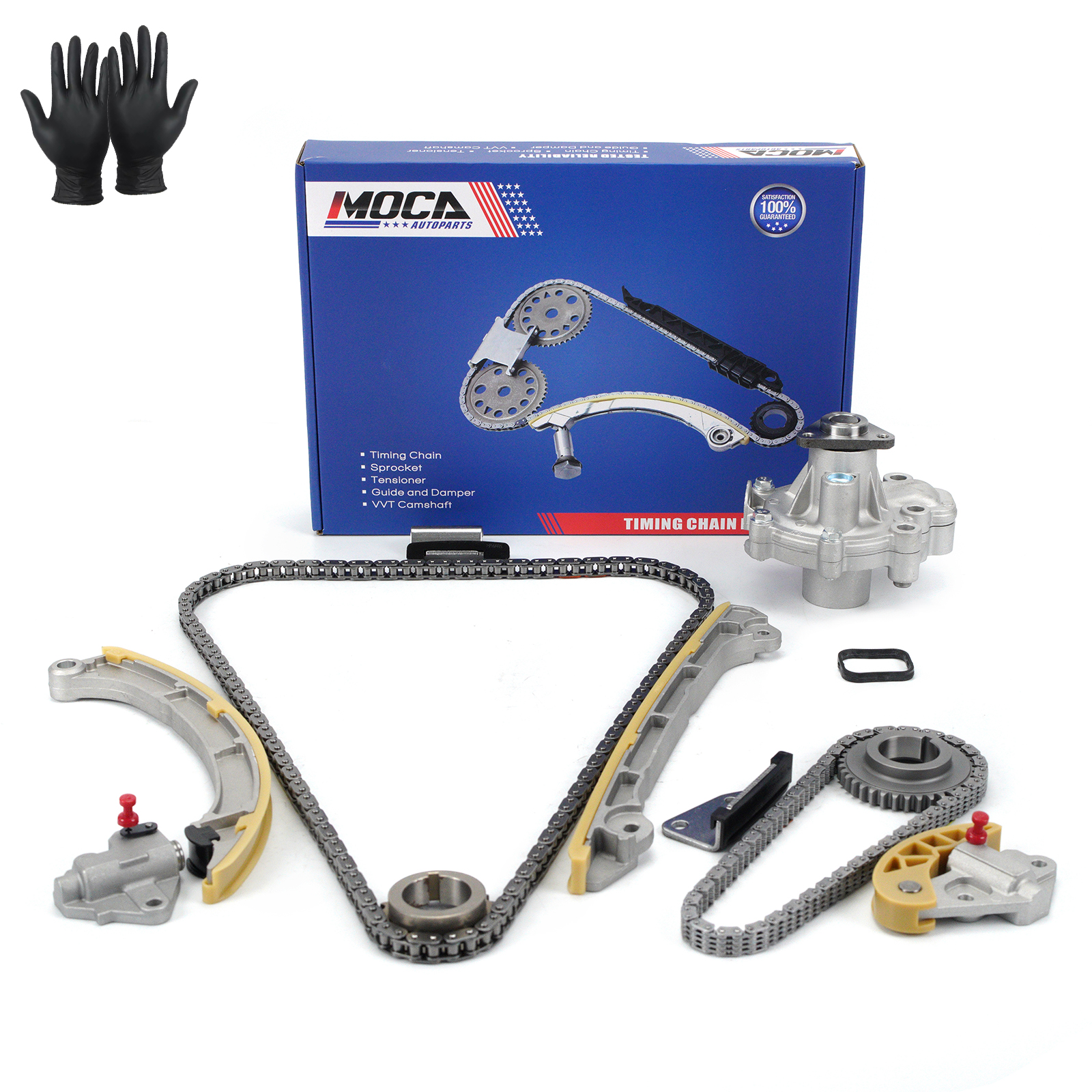 MOCA AUTOPARTS Timing Chain Kit With Water Pump Fit For 2014 2019 Mazda 