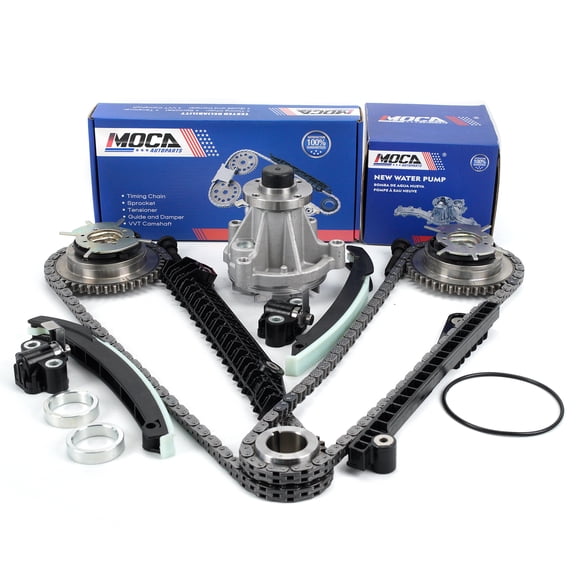 MOCA AUTOPARTS Timing Chain Kit with Water Pump Set Fit for 04-08 Ford F-150 & 05-08 Ford Expedition 5.4L