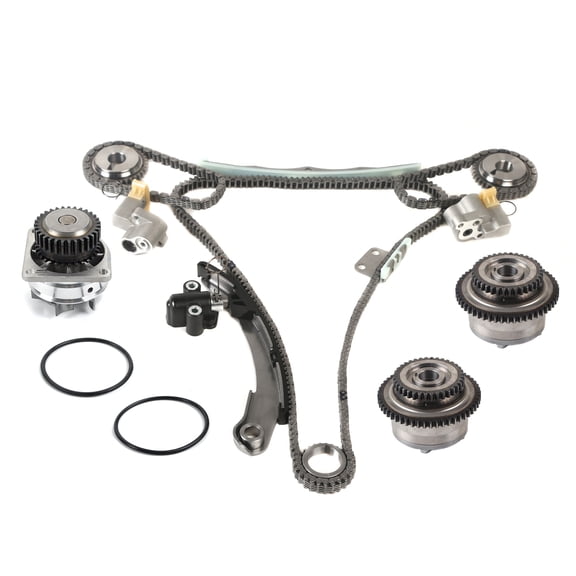 MOCA AUTOPARTS Timing Chain Kit with Water Pump VVT Sprocket Fit for 2004-2008 Nissan Maxima 3.5L & 2004-2009 Nissan Quest 3.5L