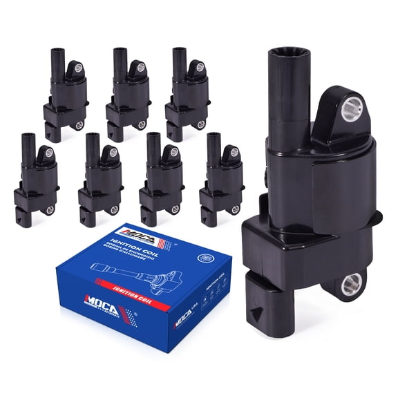 MOCA AUTOPARTS UF414 Round 8x Ignition Coils Fit for 2014-2023 GMC Sierra 1500 5.3L & 2014-2023 Chevrolet Silverado 1500 5.3L