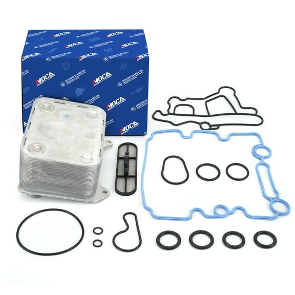 MOCA AUTOPARTS Upgraded Oil Cooler Kit Fit for 2003-2010 Ford E-350 F-250 F-350 6.0L Diesel 3C3Z6A642CA