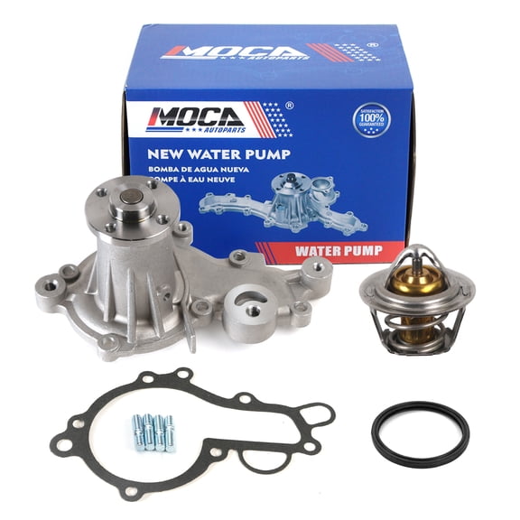 MOCA AUTOPARTS Water Pump w/ Thermostat Housing Assembly Fit for 1985-1988 Chevrolet Sprint 1.0L