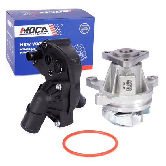 MOCA AUTOPARTS Water Pump w/ Thermostat Housing Fit for 2004-2011 Ford Ranger 2.3L