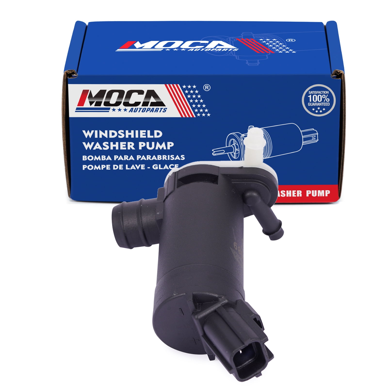MOCA AUTOPARTS Windshield Washer Pump Fit for 1998-2017 Ford