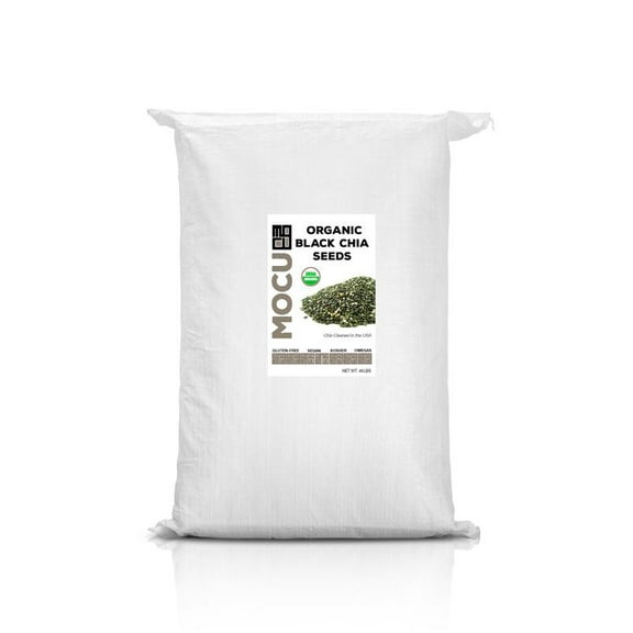 MOCU Certified Organic Black Chia Seeds 45LB