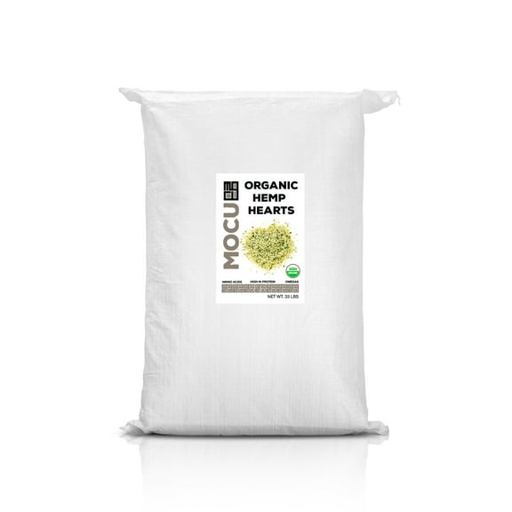 MOCU Certified Organic Hemp Hearts - 33LB Sack