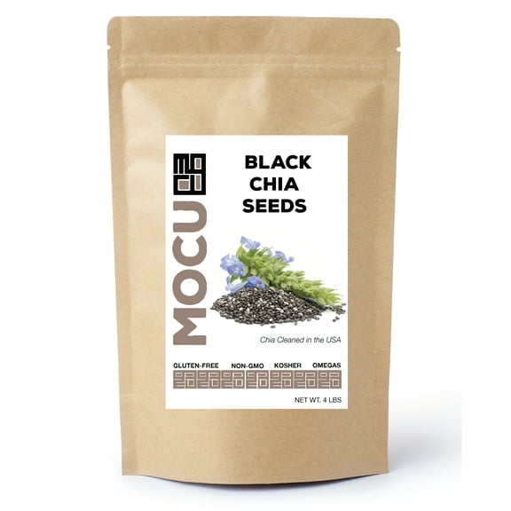 MOCU NON-GMO Black Chia Seeds 4LB