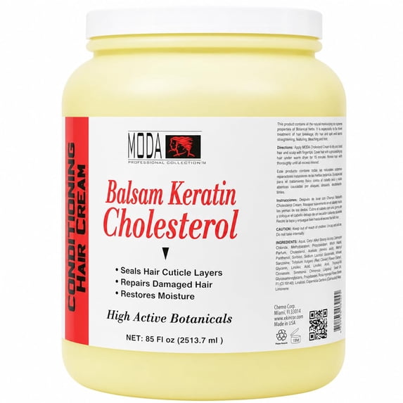 MODA - Balsam Keratin Cholesterol - Strengthens and Revitalizes - 85 OZ