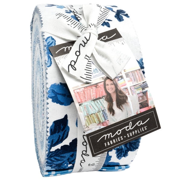 MODA - Blueprint Jelly Roll by Camille Roskelley 40 pcs