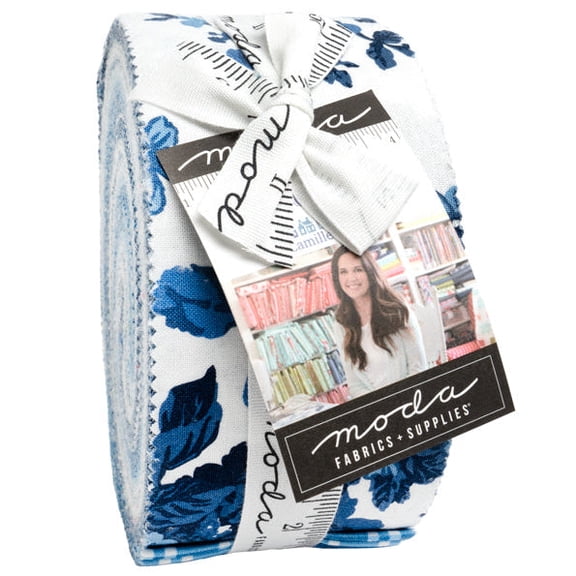 MODA - Blueprint Jelly Roll by Camille Roskelley 40 pcs