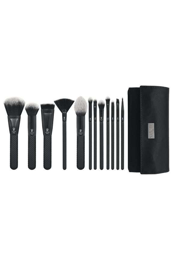 Brush Pro Full Face 13pc Makeup Brush Set with Wrap