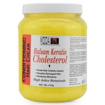MODA - Cholesterol Deep Conditioning Hair Cream with Keratin, Panthenol, Collagen Amino Acids, Jojoba Oil, and Vitamin E - 64 Oz