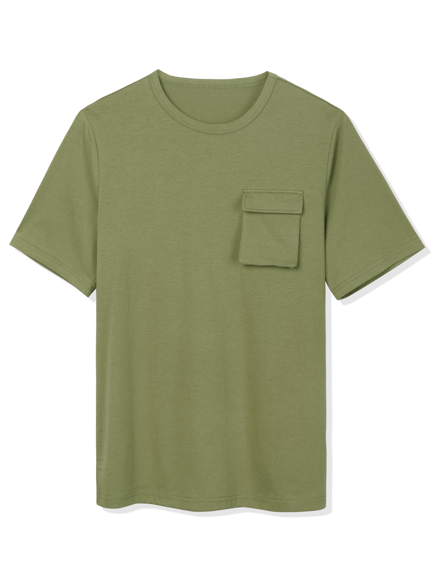 MODA NOVA Big & Tall Men's Crew Neck Short Sleeve Classic Cargo Pocket T-shirts - image 1 of 5