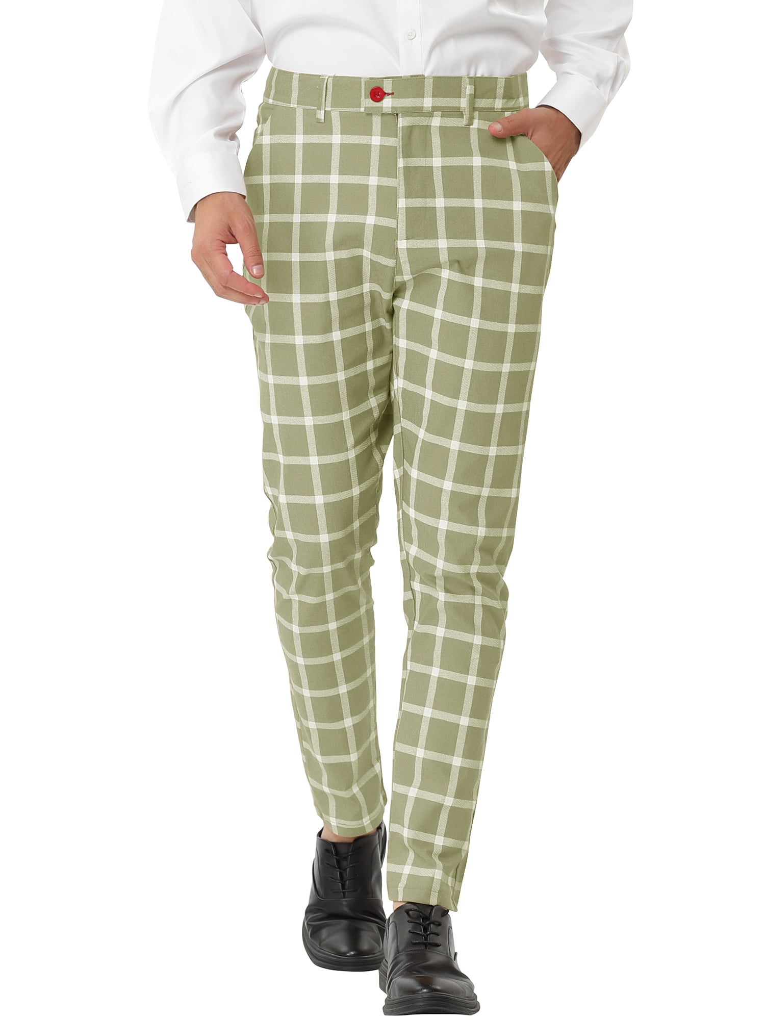 Plaid Slim-Fit Pants Style 233143 – Dream Pants