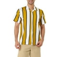 thumbnail image 1 of MODA NOVA Big & Tall Men's Summer Striped Shirts Short Sleeves Button Down Beach Shirt, 1 of 6