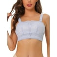 thumbnail image 1 of MODA NOVA Invisible Bandeau Bra, Juniors Strapless Buckle Lift Insert Lace Bralette, 1 of 6
