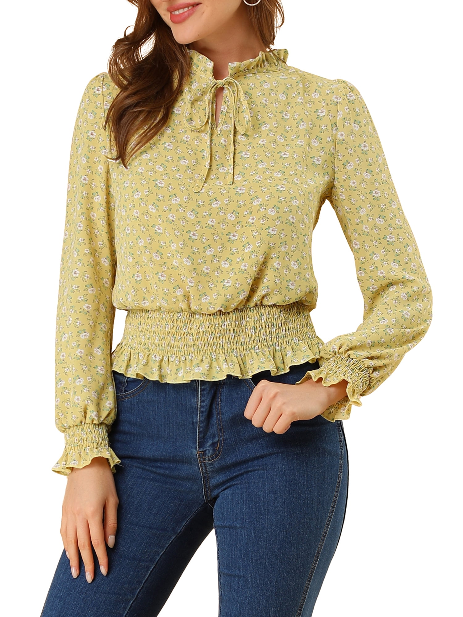 yellow blouses for juniors