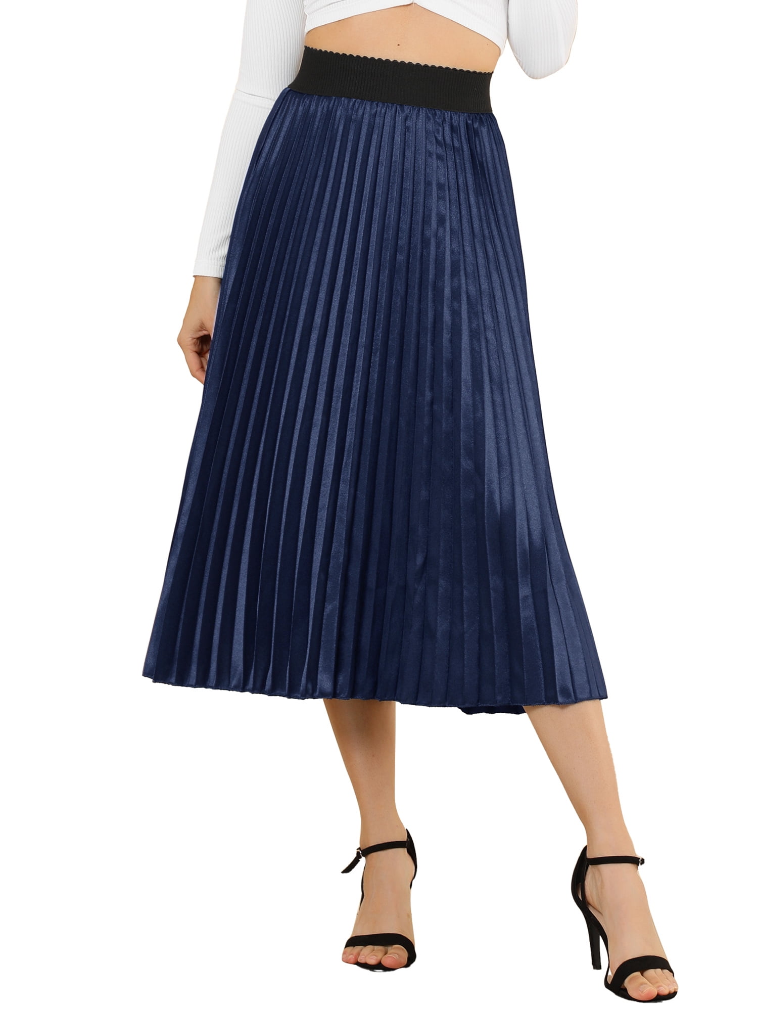 Metallic pleated skirt 80 sale