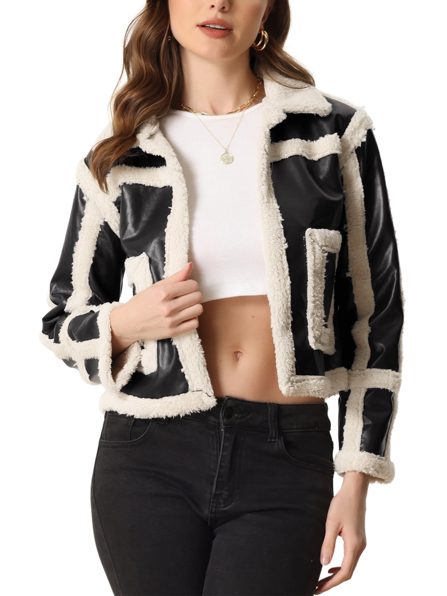 Faux Fur Juniors Moto Jacket Leather Jacket Juniors Faux Fur Coat