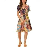 knee length dresses for ladies Petal and Pup Women's Nova Flutter Sleeve Dress - White