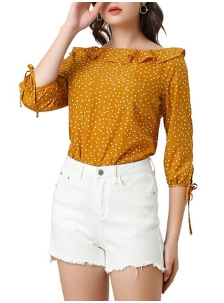 Juniors Blouses Shirts in Juniors Tops T Shirts Yellow