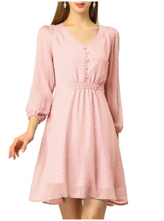 Light pink casual dresses juniors cheap