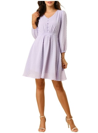 Casual purple dresses for juniors top