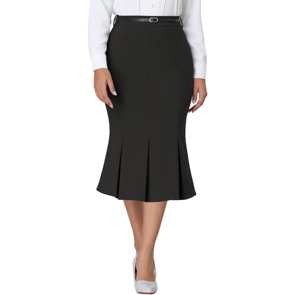 MODA NOVA Juniors Casual Skirt Below Knee Lenght Fishtail Skirt