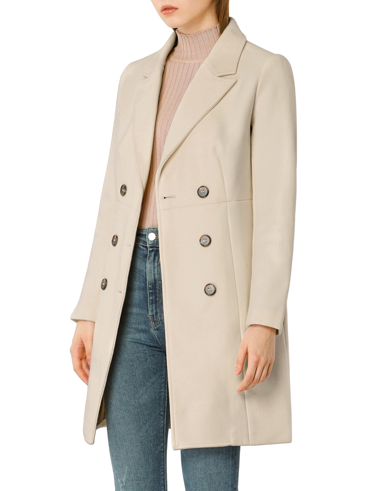 Winter beige wool coat with belt waist 4705 Winter beige wool coat with belt waist 4705