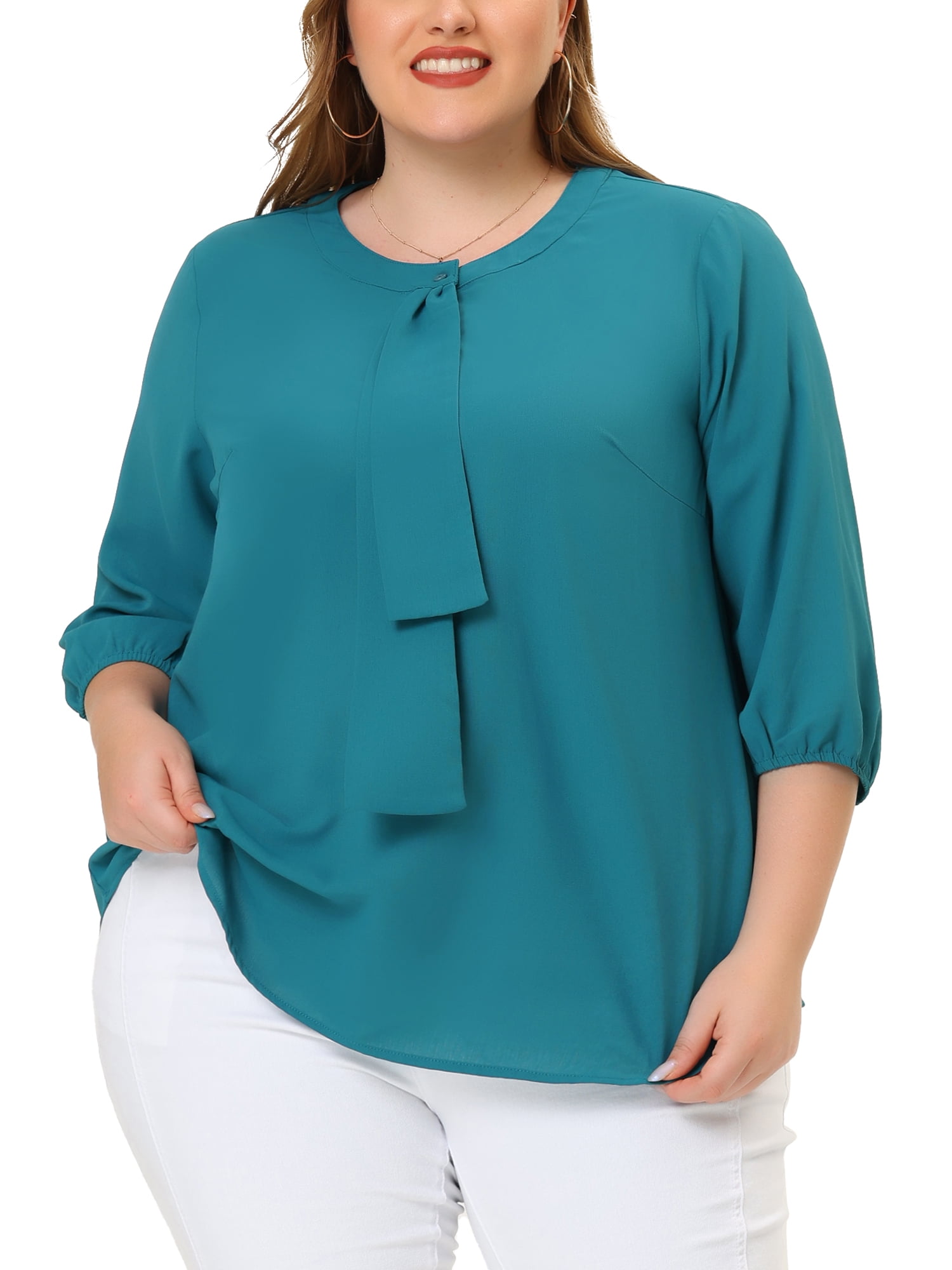 turquoise chiffon blouse