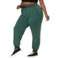 thumbnail image 1 of MODA NOVA Juniors' Plus Yoga Loose Casual Drawstring Harem Jogger Pant Gray Green 27, 1 of 6