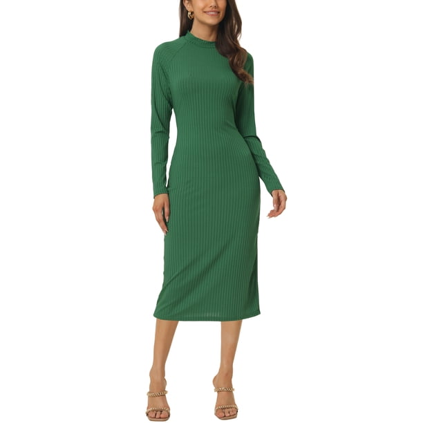 green knit cut out dress Forest Green Rib Knit Cutout Criss Cross Back Maxi Dress PinkBlush