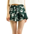 thumbnail image 1 of MODA NOVA Juniors Shorts Casual Elastic Waist Summer Beach Floral Shorts, 1 of 7