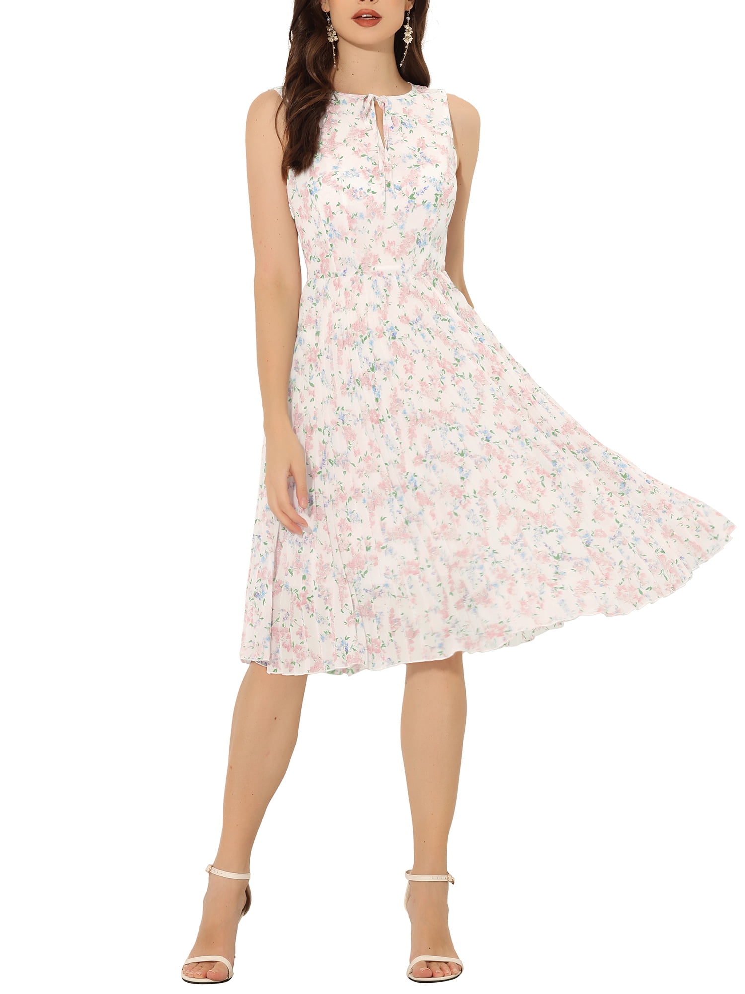 White knee length dress deals juniors