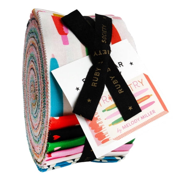 MODA - Ruby Star Society - Trinketry Jelly Roll by Melody Miller 40 pcs