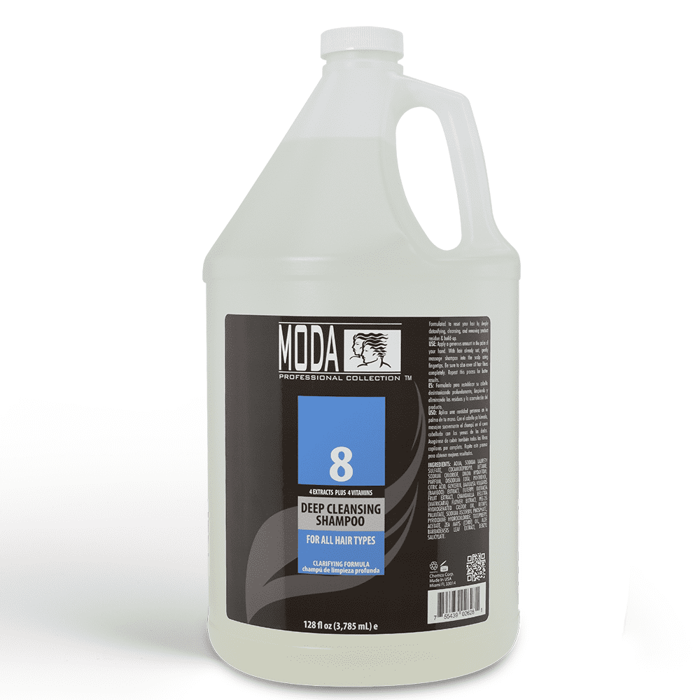 MODA - Shampoo, Cleansing For All Hair Types - Nourishing Formula - 128Oz