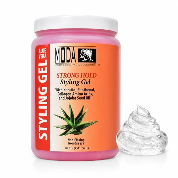 MODA - Strong Hold Styling Gel - Long-Lasting Hold - 85Oz