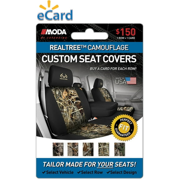 MODA by Coverking Designer Custom Seat Covers Real Tree $150 eGift Card