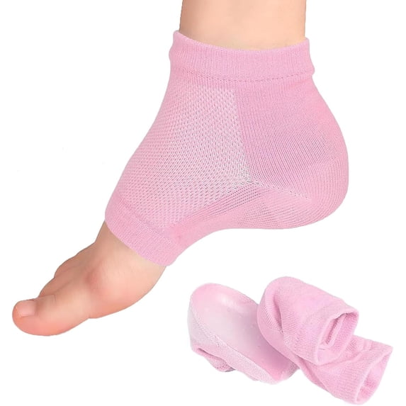 MODANU 1 Pair Height Increase Socks, Comfortable Height Increase Insoles Height Max Socks Invisible Shoe Lift Heel Pads Height Booster Socks for Women Men (Pink, 3.5cm/1.4inch Up)